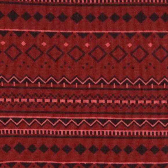 Columbia Drifting Snow Women's Medium Red Black Long Sleeve Knit Turtleneck Top - Picture 5 of 8